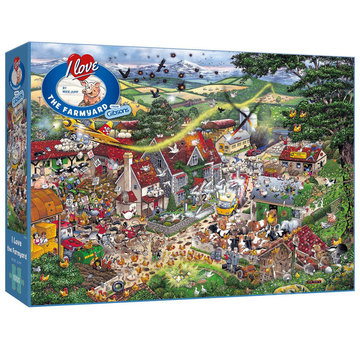 Gibsons Gibsons I Love the Farmyard Puzzle 1000pcs RETIRED