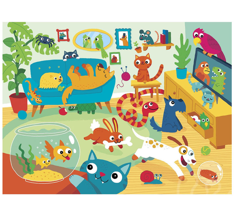 Gibsons Party Animal Puzzle 24pcs