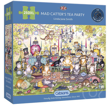 Gibsons Gibsons Mad Catter's Tea Party Puzzle 250pcs XL