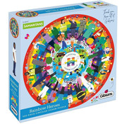Gibsons Gibsons Rainbow Heroes Circular Puzzle 500pcs