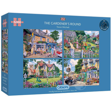 Gibsons Gibsons The Gardener's Round Puzzle 4 x 500pcs