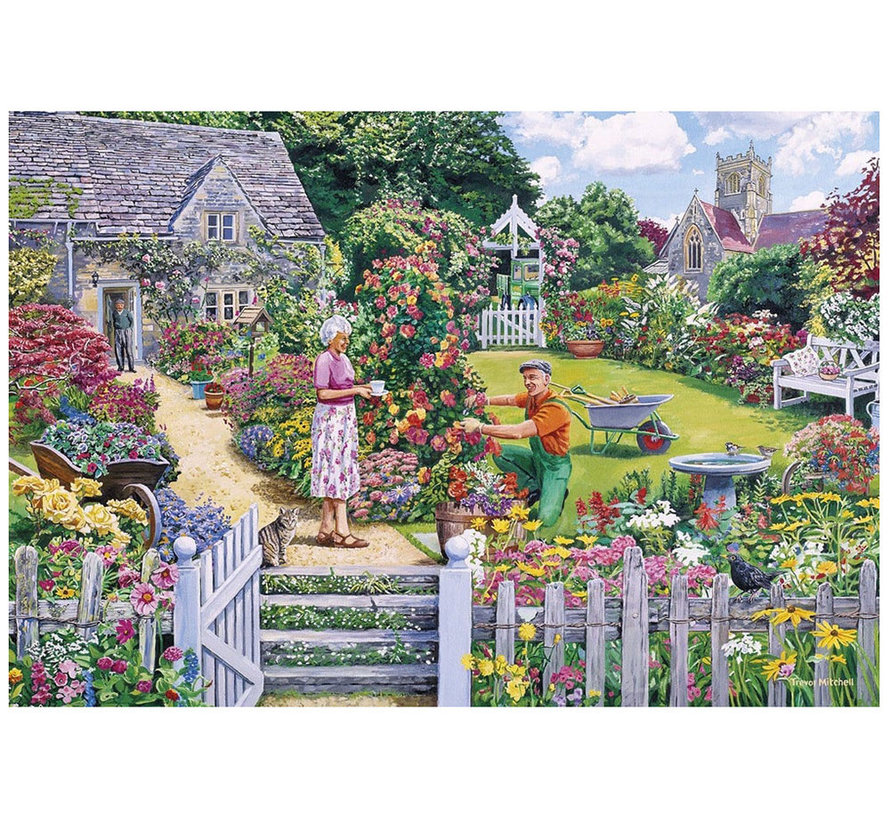 Gibsons The Gardener's Round Puzzle 4 x 500pcs