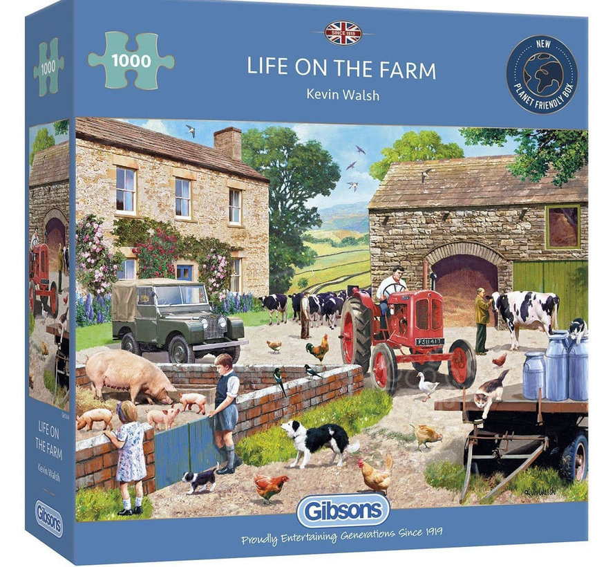 Gibsons Life on the Farm Puzzle 1000pcs