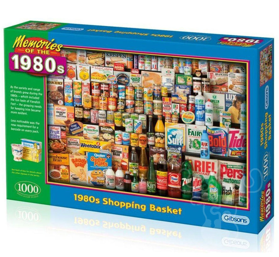 Gibsons 1980s Shopping Basket Puzzle 1000pcs