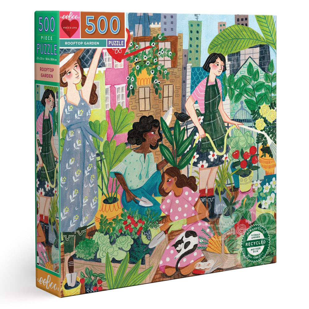 eeBoo Rooftop Garden Puzzle 500pcs Puzzles Canada