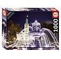 Educa Parliament Building and Fountain at Night,Quebec City Puzzle 1000pcs