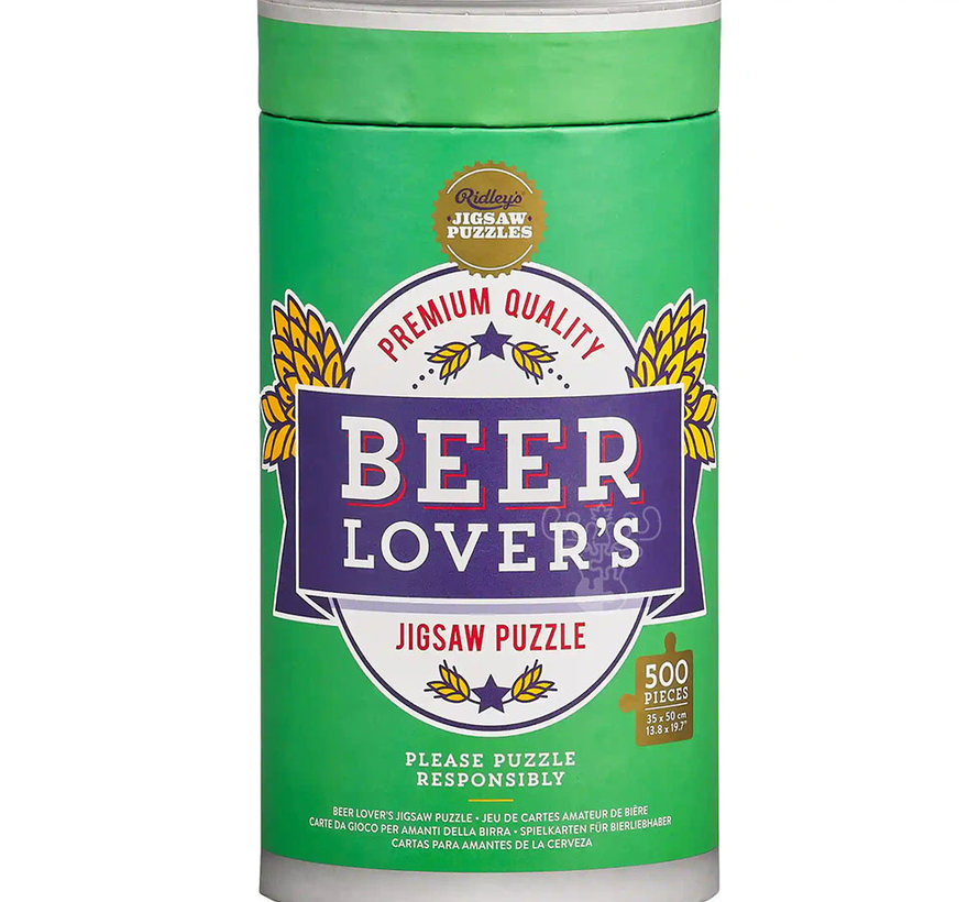 Ridley's Beer Lover's Puzzle 500pcs