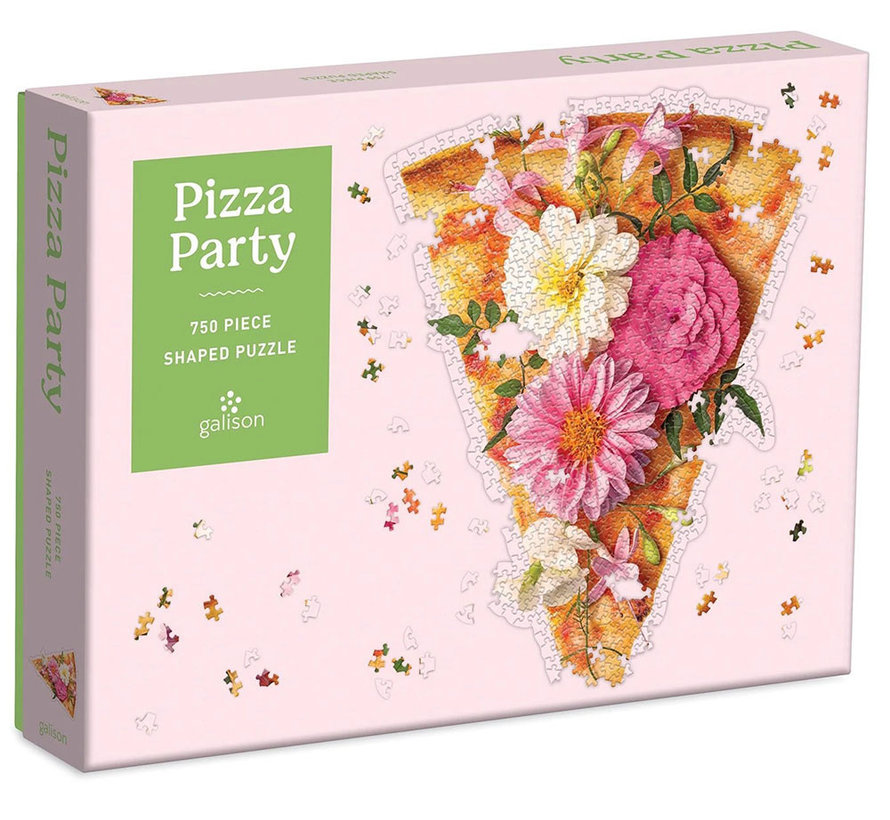 Galison Pizza Party Shaped Puzzle 750pcs
