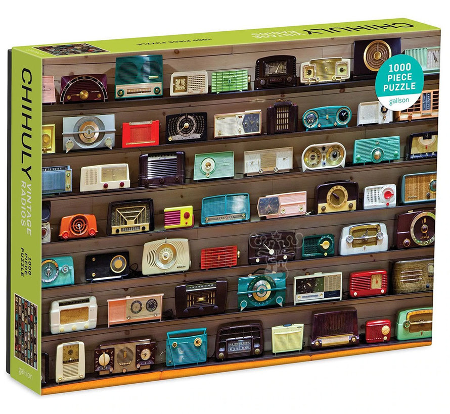 Galison Chihuly Vintage Radios Puzzle 1000pcs