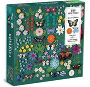 Galison Galison Butterfly Botanica Puzzle with Shaped Pieces 500pcs