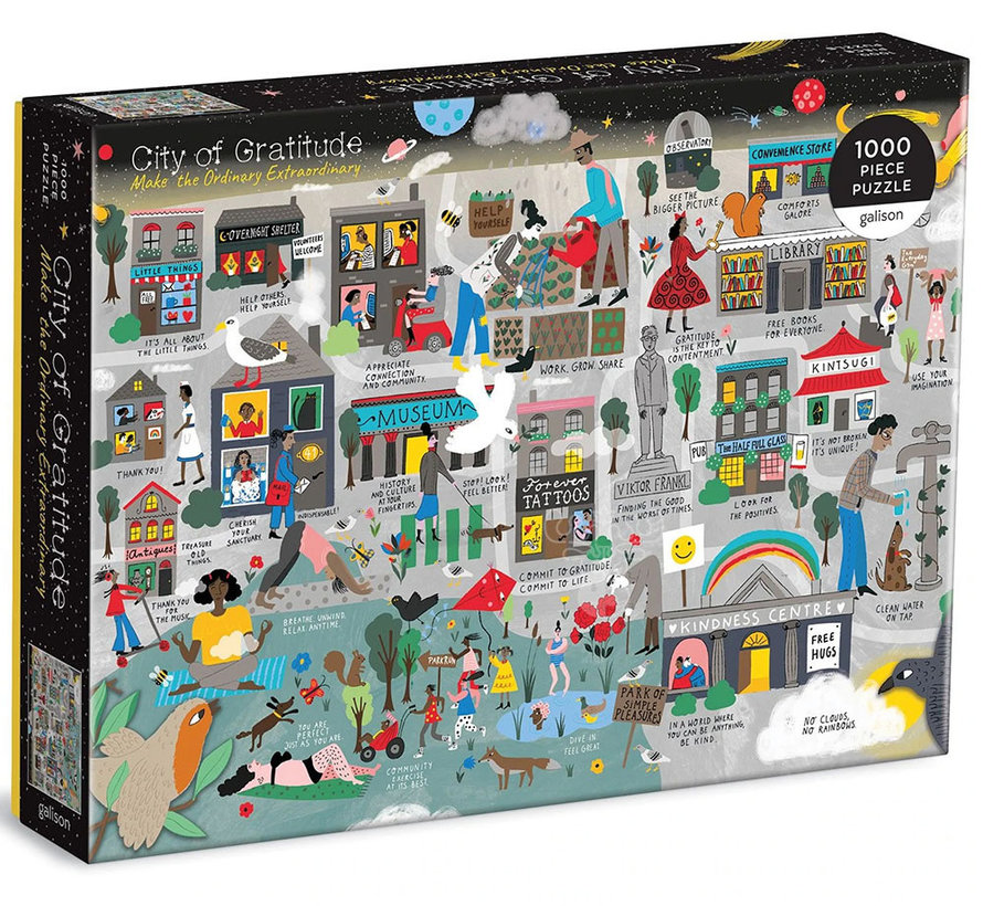 Galison City of Gratitude Puzzle 1000pcs