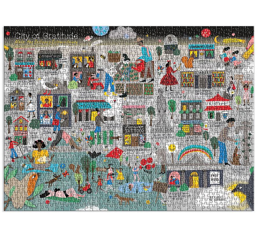 Galison City of Gratitude Puzzle 1000pcs