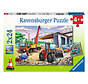 Ravensburger Construction & Cars Puzzle 2 x 24pcs