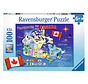 Ravensburger Map of Canada Puzzle 100pcs XXL