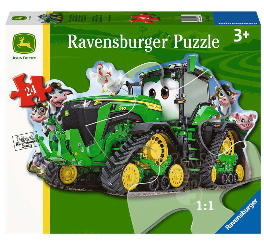 Ravensburger John Deere Tractor Shaped Floor Puzzle 24pcs