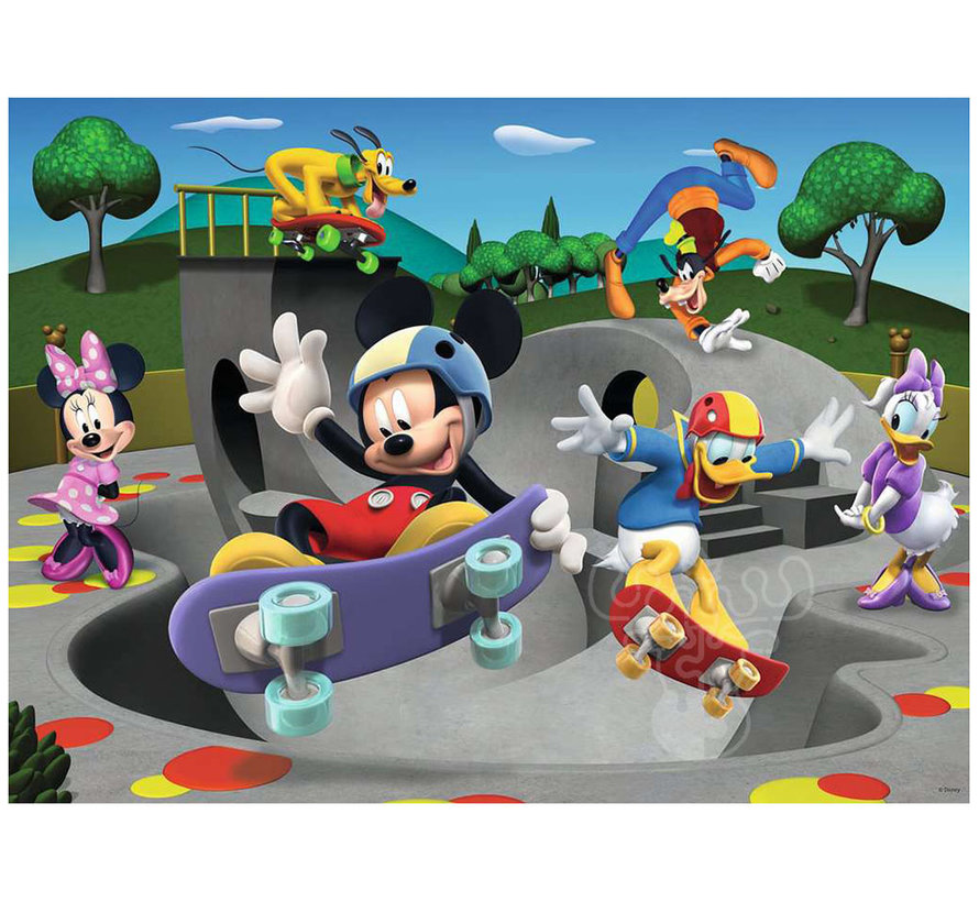 Ravensburger Disney Junior Mickey & MInnies: At the Skate Park Puzzle 100pcs XXL
