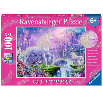 Ravensburger Ravensburger Unicorn Kingdom Glitter Puzzle 100pcs XXL