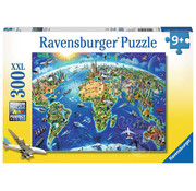 Ravensburger Ravensburger World Landmarks Map Puzzle 300pcs XXL