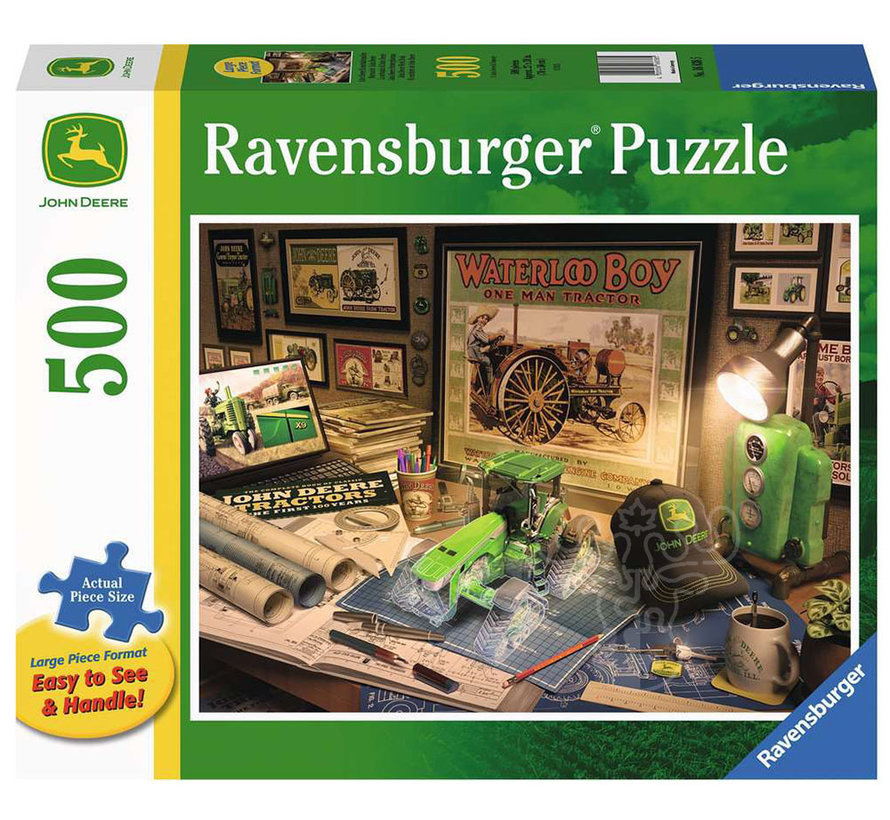 Ravensburger John Deere Work Desk Large Format Puzzle 500pcs