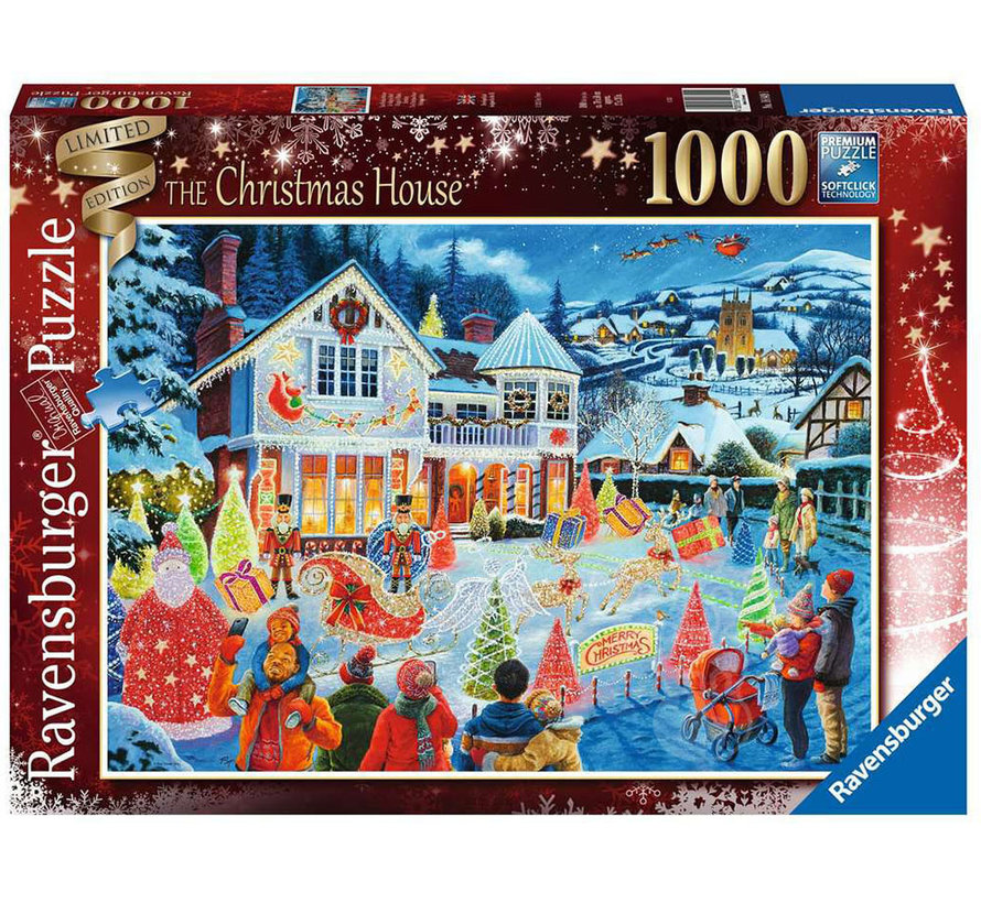 FINAL SALE Ravensburger The Christmas House Puzzle 1000pcs RETIRED