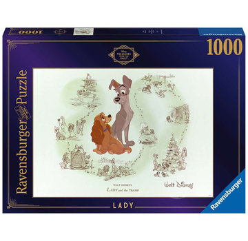 Ravensburger FINAL SALE Ravensburger Disney Treasures from The Vault: Lady Puzzle 1000pcs RETIRED