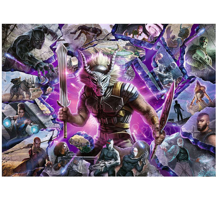 FINAL SALE Ravensburger Marvel Villainous: Killmonger Puzzle 1000pcs RETIRED