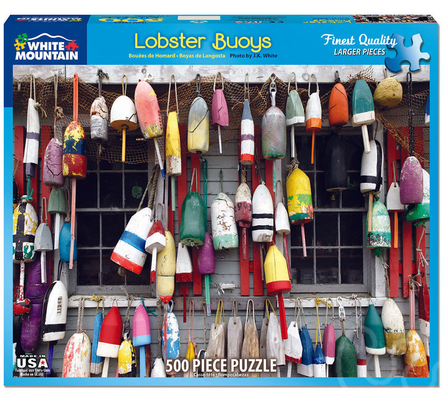 White Mountain Lobster Buoys Puzzle 500pcs