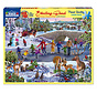 White Mountain Skating Pond Puzzle 1000pcs