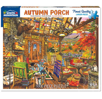 White Mountain White Mountain Autumn Porch Puzzle 1000pcs