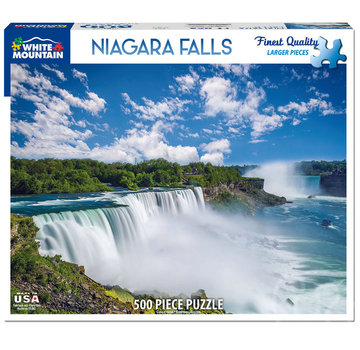 White Mountain White Moutain Niagara Falls Puzzle 500pcs