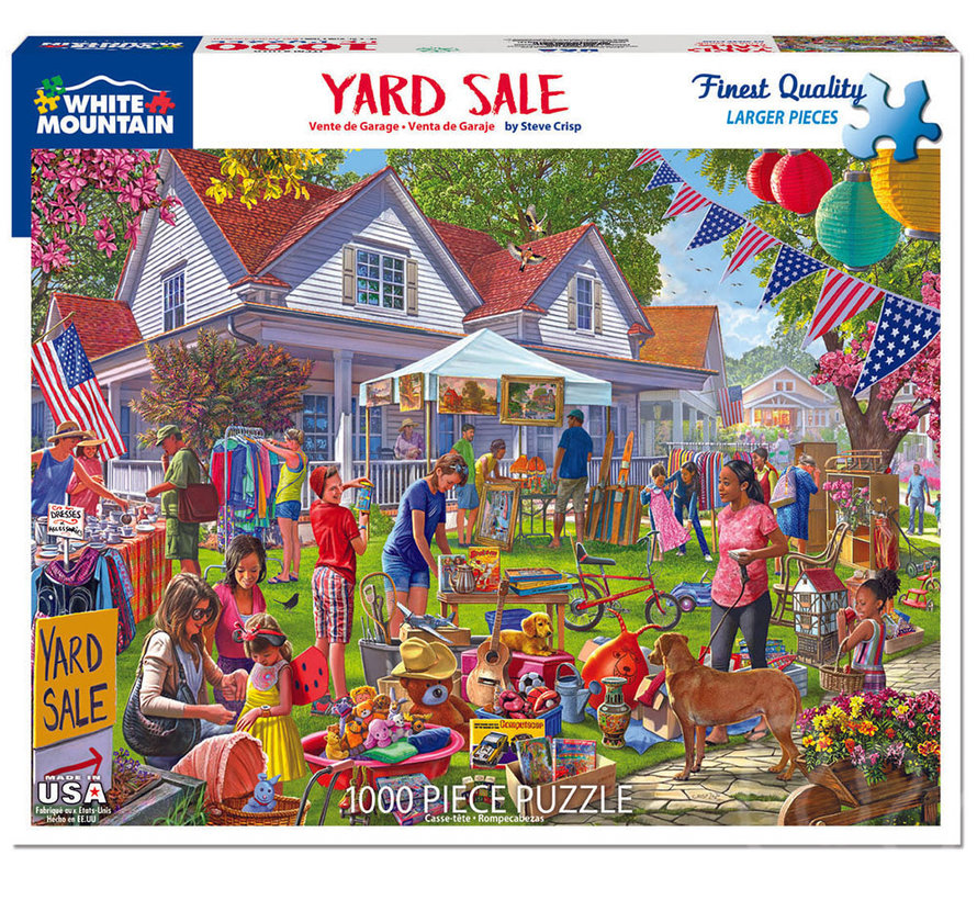 White Mountain Yard Sale Puzzle 1000pcs