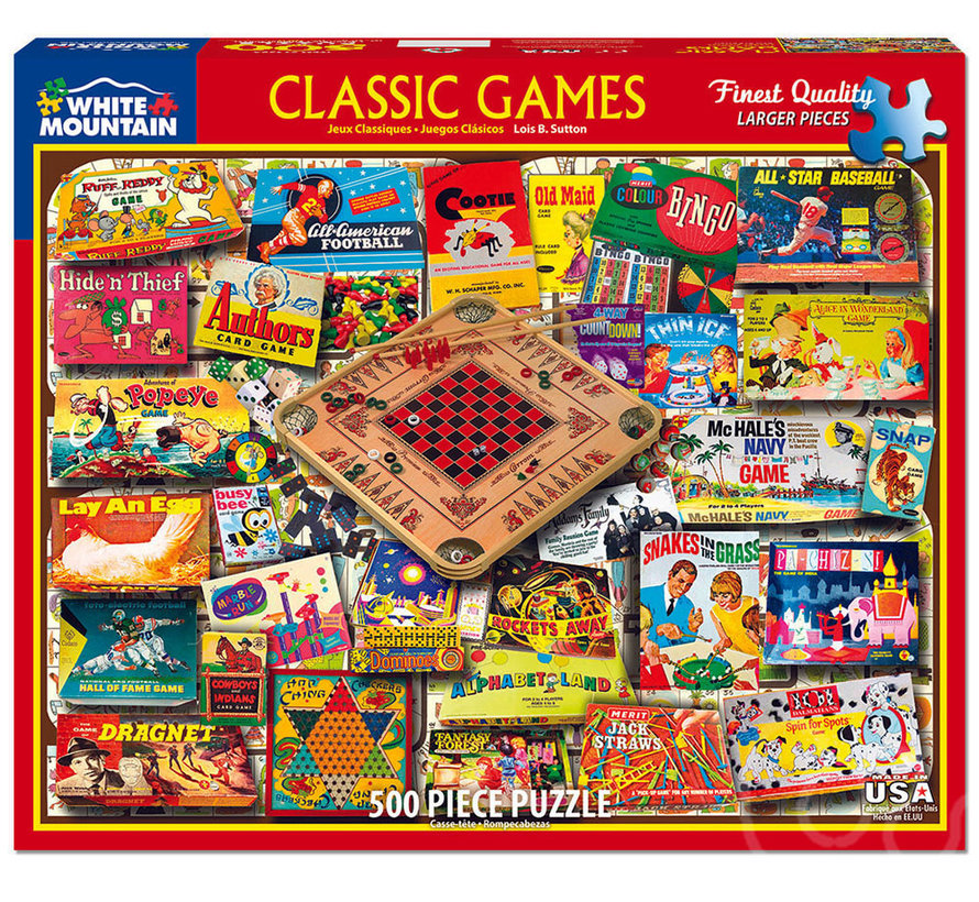 White Mountain Classic Games Puzzle 500pcs - Puzzles Canada