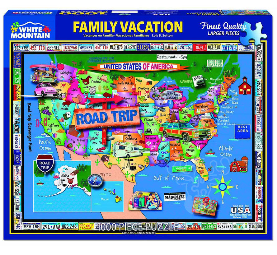 White Mountain Family Vacation Puzzle 1000pcs*