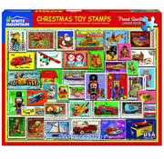 White Mountain White Mountain Christmas Toys Stamps Puzzle 1000pcs