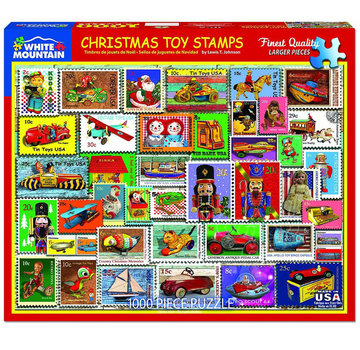 White Mountain White Mountain Christmas Toys Stamps Puzzle 1000pcs