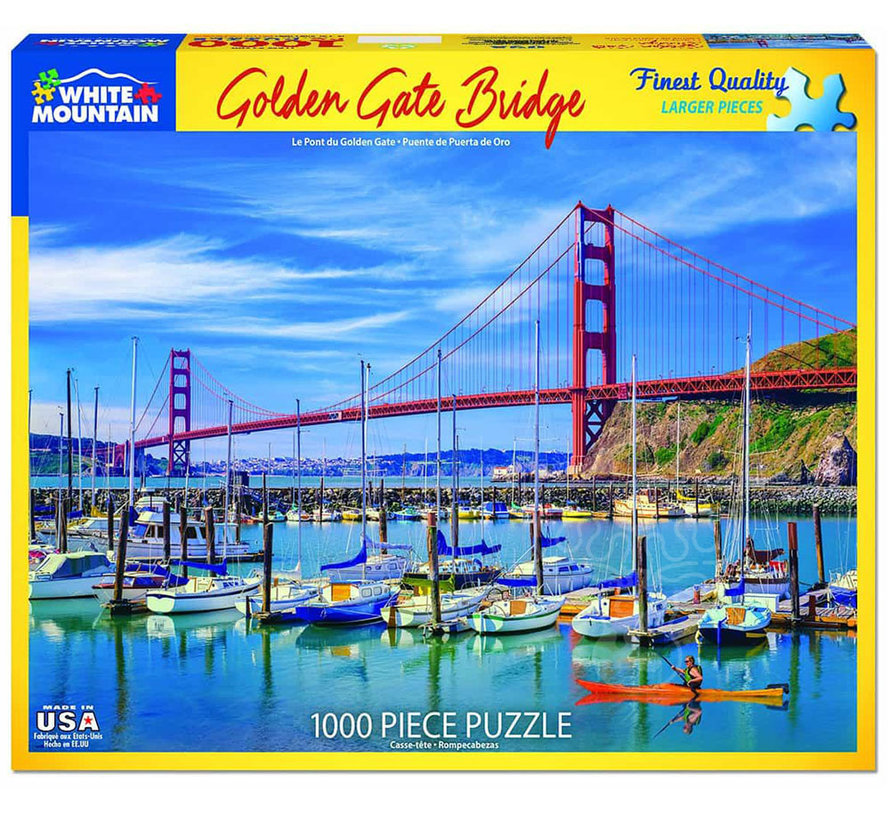 White Mountain Golden Gate Bridge Puzzle 1000pcs