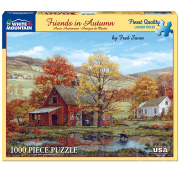 White Mountain White Mountain Friends in Autumn Puzzle 1000pcs