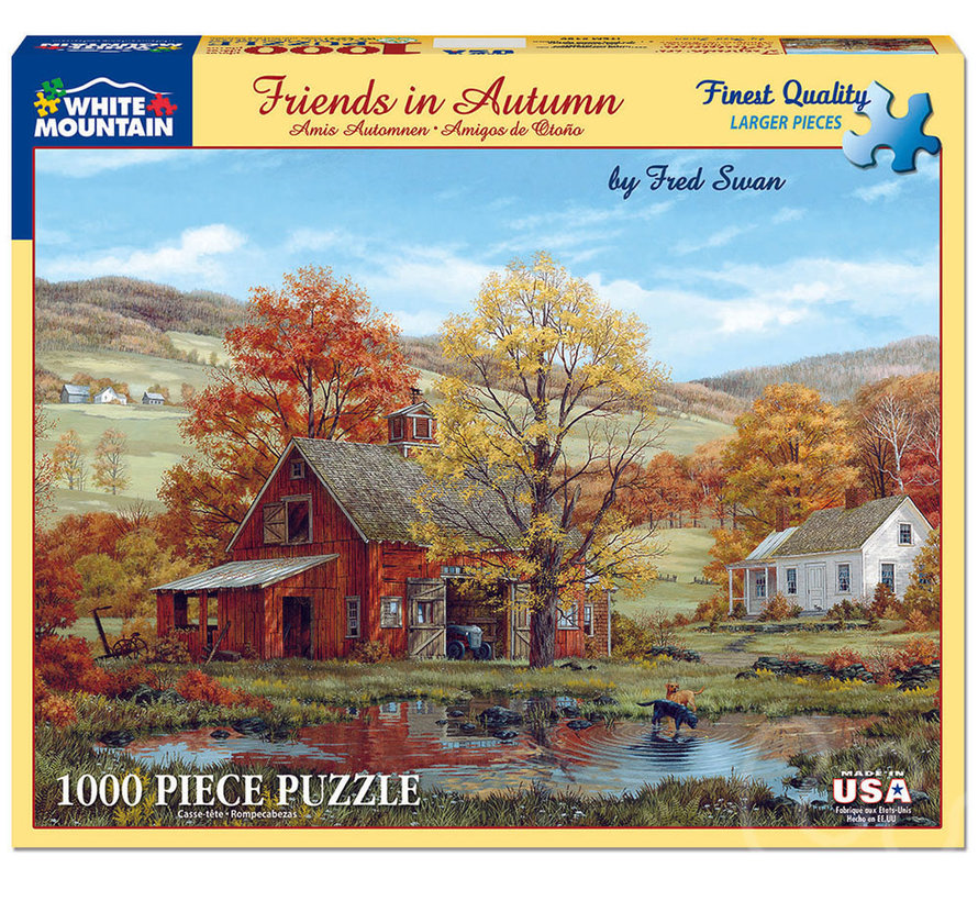 White Mountain Friends in Autumn Puzzle 1000pcs