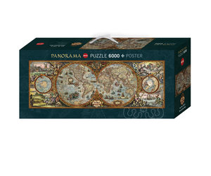 Heye Hemisphere Map Panorama Puzzle 6000pcs - Puzzles Canada