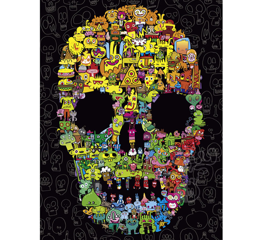 Heye Doodle Skull Puzzle 1000pcs RETIRED