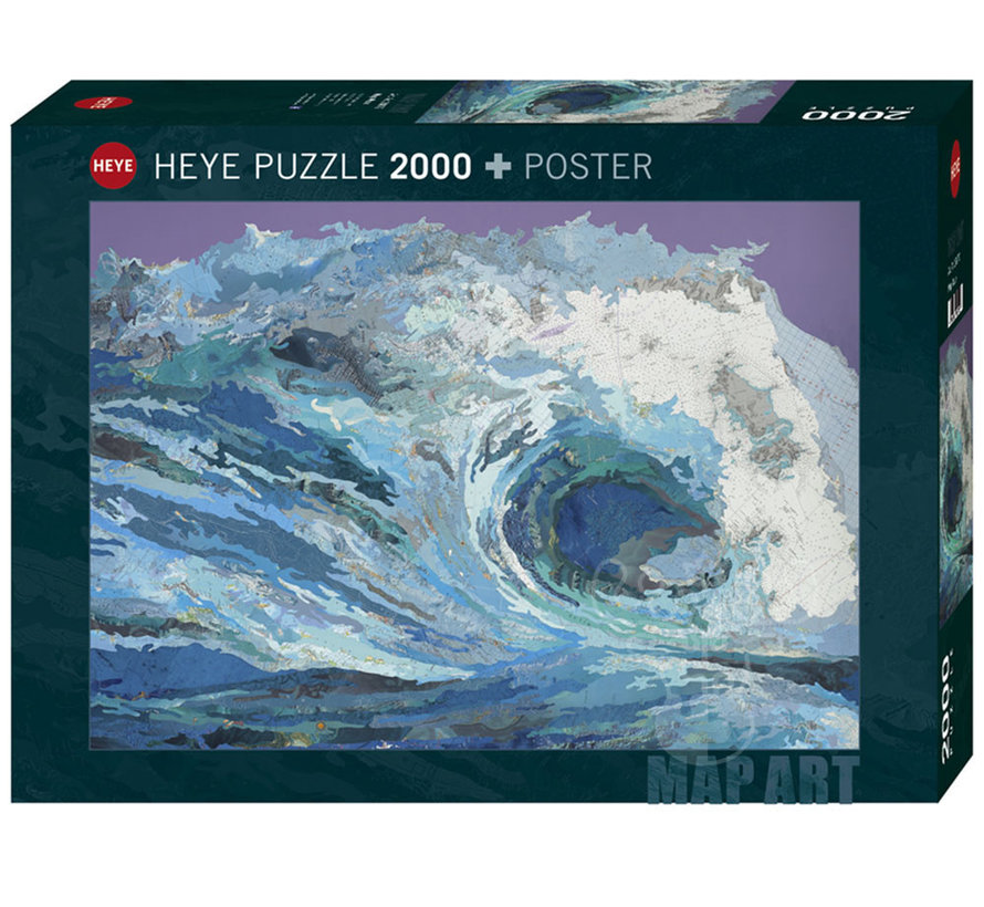 Heye Map Art Map Wave Puzzle 2000pcs
