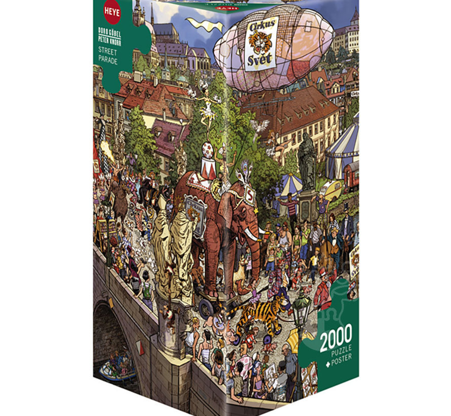 Heye Street Parade. Puzzle 2000pcs Triangle Box