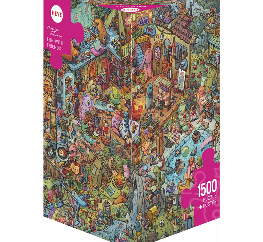 Heye Fun with Friends Puzzle 1500pcs Triangle Box