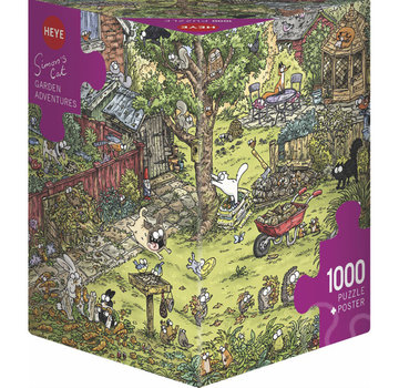 Heye Heye Simon's Cat Garden Adventures Puzzle 1000pcs Triangle Box