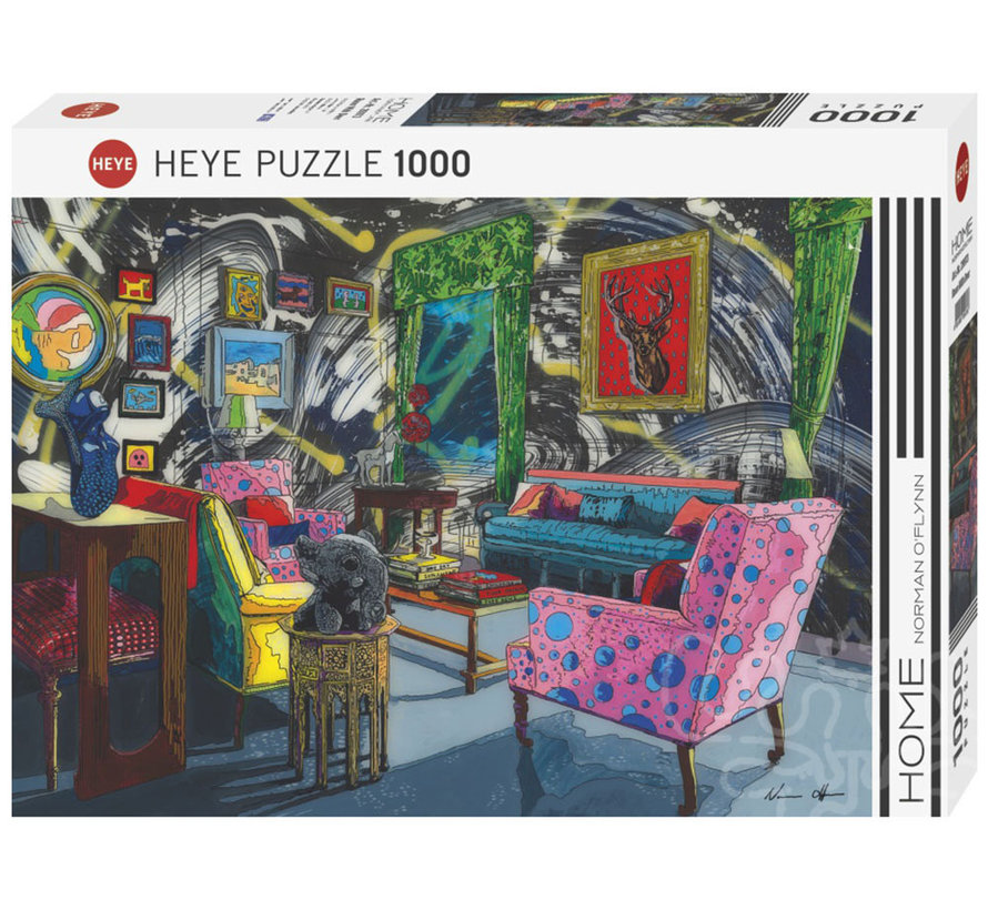 Heye Home Room With Deer Puzzle 1000pcs