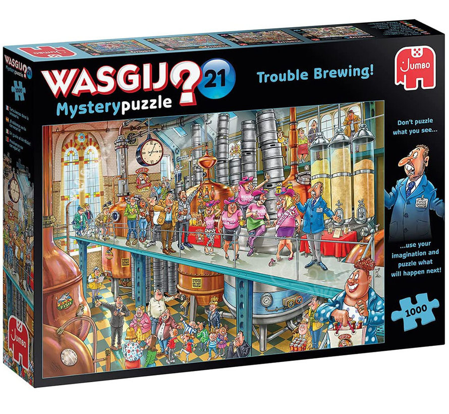Jumbo Wasgij Mystery 21 Trouble Brewing! Puzzle 1000pcs