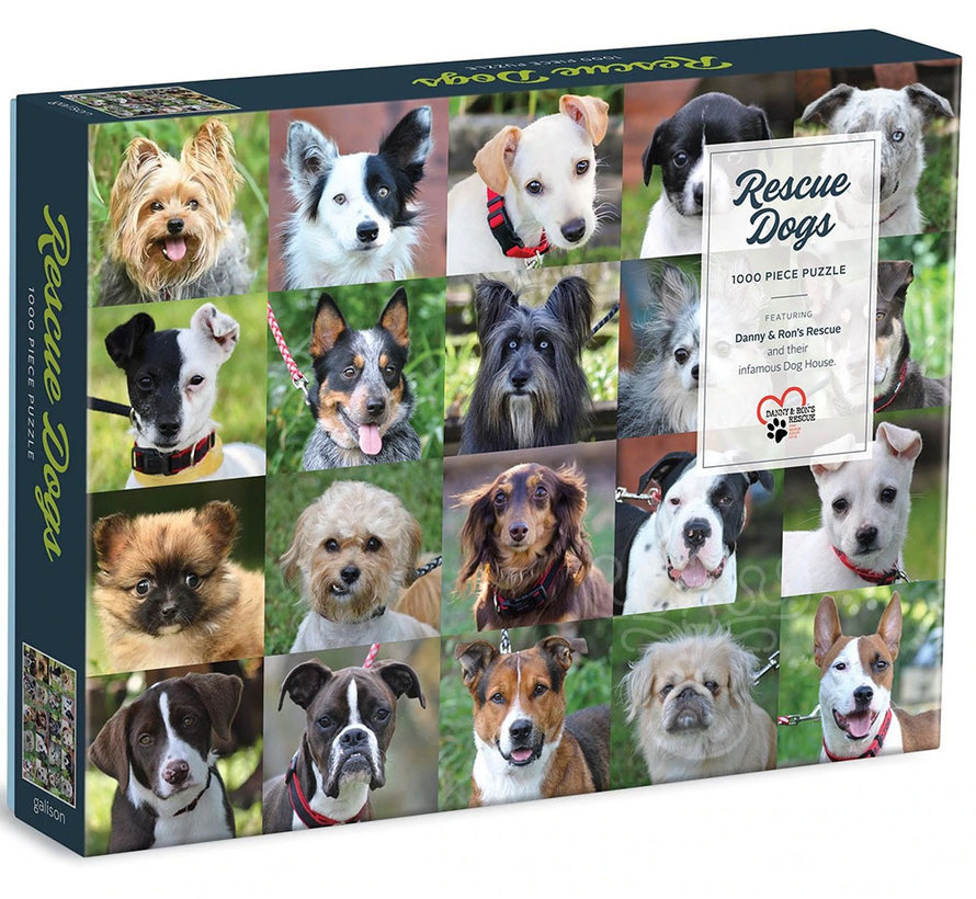 Galison Rescue Dogs Puzzle 1000pcs