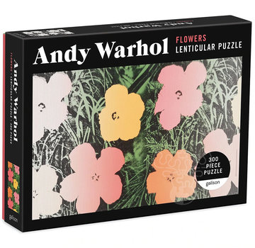Galison Galison Andy Warhol: Flowers Lenticular Puzzle 300pcs