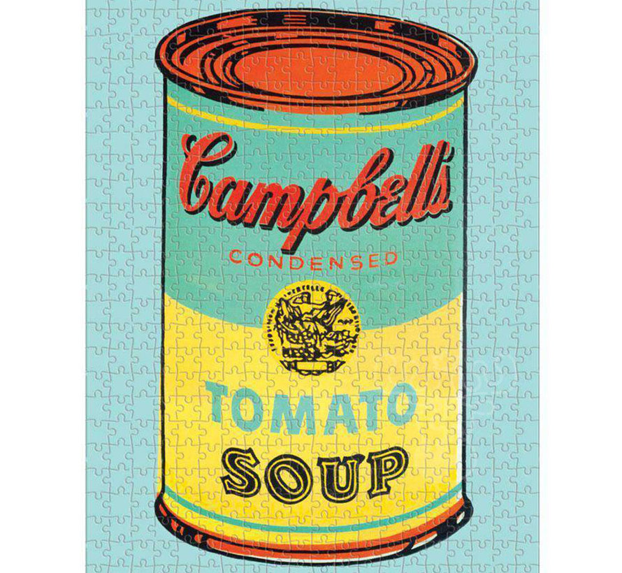 Galison Andy Warhol: Campbell's Soup Cans 2-in-1 Double Sided Puzzle 500pcs