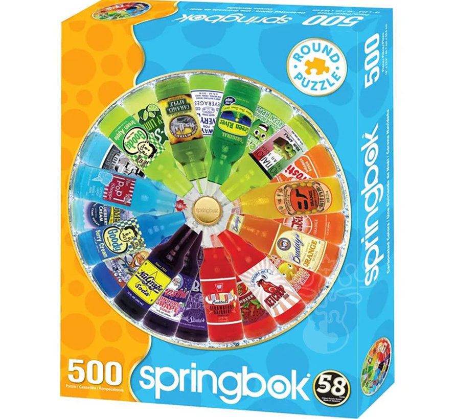 Springbok Carbonated Colors Round Puzzle 500pcs